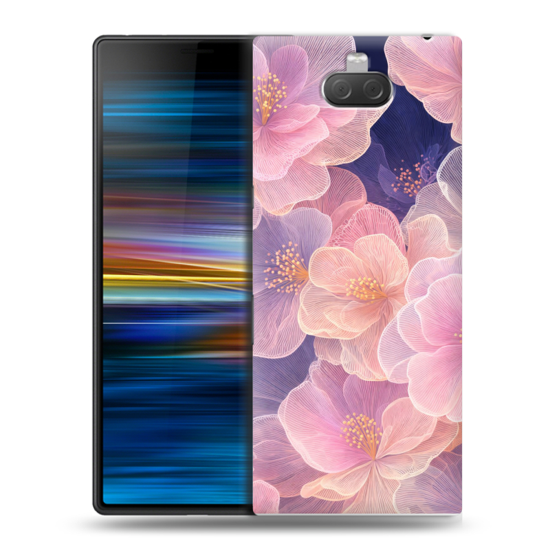 Пластиковый чехол на Sony Xperia 10 Plus с принтом женский Пластиковый чехол на Sony Xperia 10 Plus с принтом женский