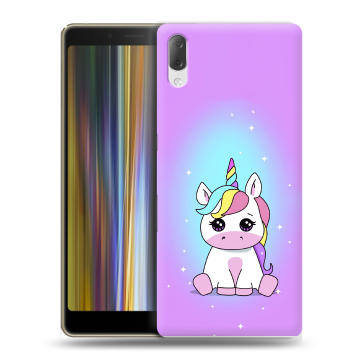 Пластиковый чехол на Sony Xperia L3 с принтом Единорог