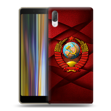 Пластиковый чехол на Sony Xperia L3 с принтом Герб СССР