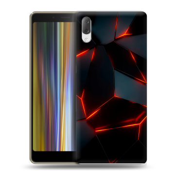 Пластиковый чехол на Sony Xperia L3 с принтом Яркие абстракции