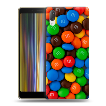 Пластиковый чехол на Sony Xperia L3 с принтом Конфеты