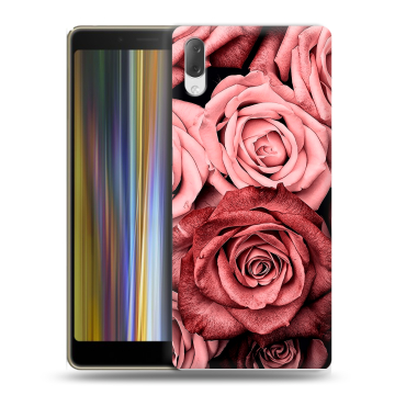 Пластиковый чехол на Sony Xperia L3 с принтом Цветы розы