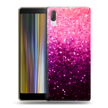 Пластиковый чехол на Sony Xperia L3 с принтом Блестки Пластиковый чехол на Sony Xperia L3 с принтом Блестки