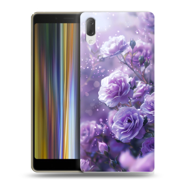 Пластиковый чехол на Sony Xperia L3 с принтом Розы цветы Пластиковый чехол на Sony Xperia L3 с принтом Розы цветы