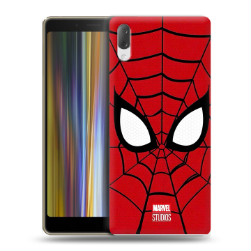 Пластиковый чехол на Sony Xperia L3 с принтом человек паук spiderman Пластиковый чехол на Sony Xperia L3 с принтом человек паук spiderman