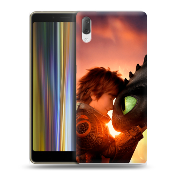 Пластиковый чехол на Sony Xperia L3 с принтом Как приручить дракона
