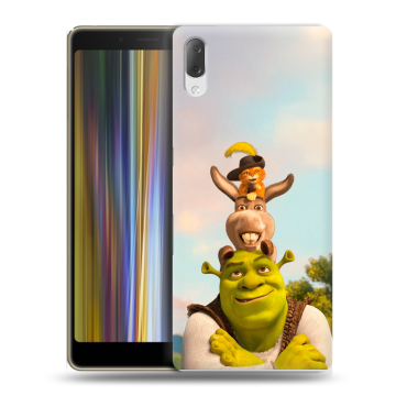 Пластиковый чехол на Sony Xperia L3 с принтом Шрек Shrek Пластиковый чехол на Sony Xperia L3 с принтом Шрек Shrek