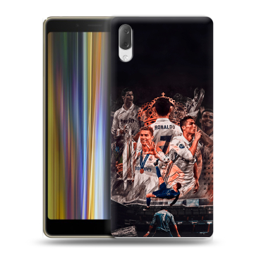Пластиковый чехол на Sony Xperia L3 с принтом Реал Роналдо Real Ronaldo