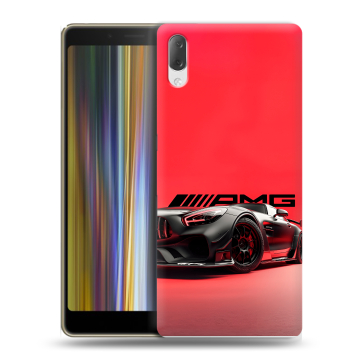 Пластиковый чехол на Sony Xperia L3 с принтом Мерседес Mercedes AMG Пластиковый чехол на Sony Xperia L3 с принтом Мерседес Mercedes AMG