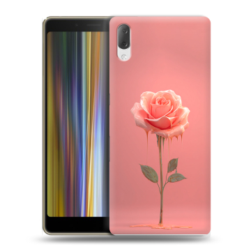 Пластиковый чехол на Sony Xperia L3 с принтом Розовая роза Пластиковый чехол на Sony Xperia L3 с принтом Розовая роза