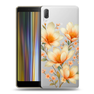 Пластиковый чехол на Sony Xperia L3 с принтом Цветы Пластиковый чехол на Sony Xperia L3 с принтом Цветы