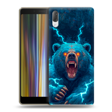 Пластиковый чехол на Sony Xperia L3 с принтом Медведь Пластиковый чехол на Sony Xperia L3 с принтом Медведь