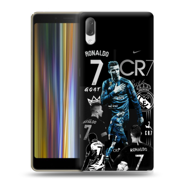 Пластиковый чехол на Sony Xperia L3 с принтом Реал Роналдо