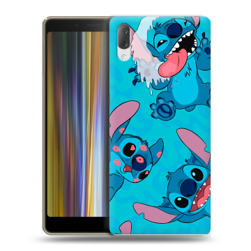 Пластиковый чехол на Sony Xperia L3 с принтом Лило и Стич