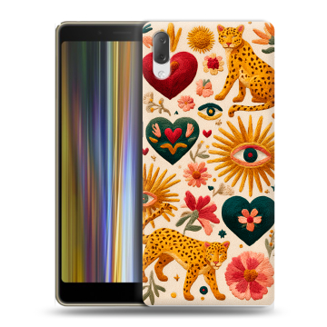 Пластиковый чехол на Sony Xperia L3 с принтом Модный принт Пластиковый чехол на Sony Xperia L3 с принтом Модный принт