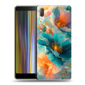 Пластиковый чехол на Sony Xperia L3 с принтом Цветы Пластиковый чехол на Sony Xperia L3 с принтом Цветы