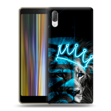 Пластиковый чехол на Sony Xperia L3 с принтом Король лев