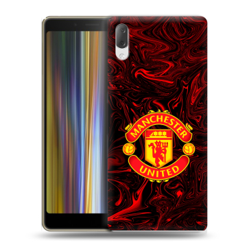 Пластиковый чехол на Sony Xperia L3 с принтом Manchester United