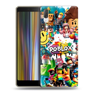 Пластиковый чехол на Sony Xperia L3 с принтом Roblox Роблокс Пластиковый чехол на Sony Xperia L3 с принтом Roblox Роблокс