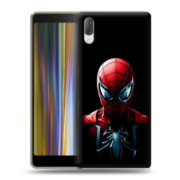 Пластиковый чехол на Sony Xperia L3 с принтом Spiderman Человек паук