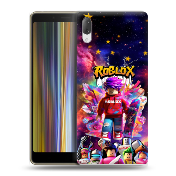 Пластиковый чехол на Sony Xperia L3 с принтом Roblox Роблокс Пластиковый чехол на Sony Xperia L3 с принтом Roblox Роблокс