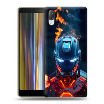 Пластиковый чехол на Sony Xperia L3 с принтом IronMan Железный человек