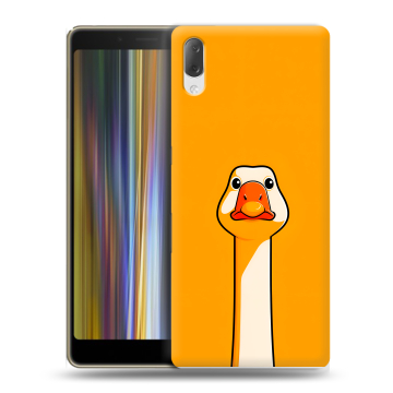 Пластиковый чехол на Sony Xperia L3 с принтом Смешная утка