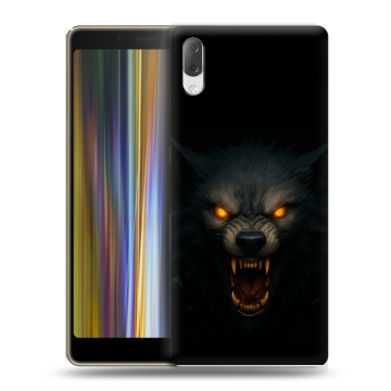 Пластиковый чехол на Sony Xperia L3 с принтом Волк