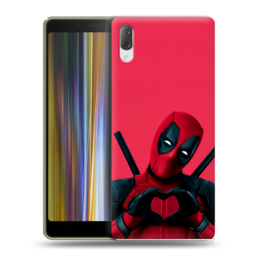 Пластиковый чехол на Sony Xperia L3 с принтом Дедпул Deadpool
