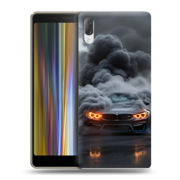 Пластиковый чехол на Sony Xperia L3 с принтом BMW БМВ Пластиковый чехол на Sony Xperia L3 с принтом BMW БМВ