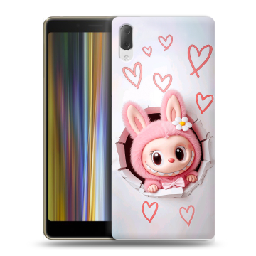 Пластиковый чехол на Sony Xperia L3 с принтом Labubu Лабубу
