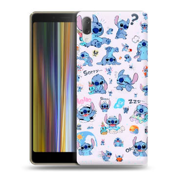 Пластиковый чехол на Sony Xperia L3 с принтом Лило и Стич