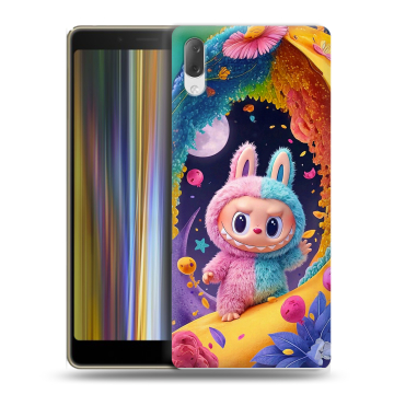 Пластиковый чехол на Sony Xperia L3 с принтом Labubu Лабубу