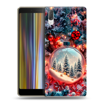 Пластиковый чехол на Sony Xperia L3 с принтом Новый год