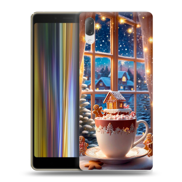 Пластиковый чехол на Sony Xperia L3 с принтом Новый год
