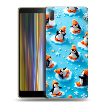 Пластиковый чехол на Sony Xperia L3 с принтом Новый год