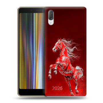Пластиковый чехол на Sony Xperia L3 с принтом Новый год