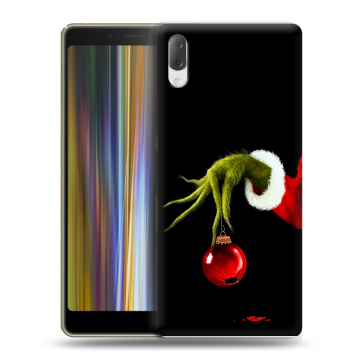 Пластиковый чехол на Sony Xperia L3 с принтом Новый год Гринч