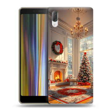Пластиковый чехол на Sony Xperia L3 с принтом Новый год