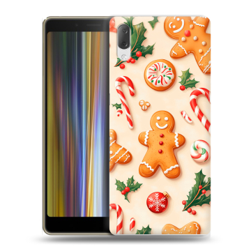 Пластиковый чехол на Sony Xperia L3 с принтом Новый год