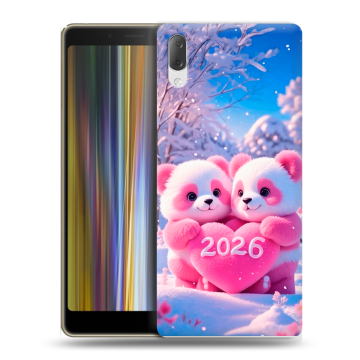 Пластиковый чехол на Sony Xperia L3 с принтом Новый год