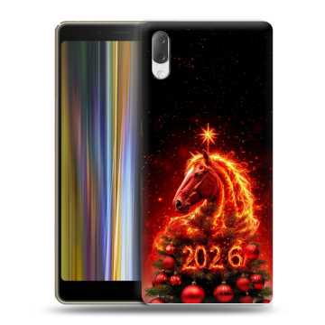 Пластиковый чехол на Sony Xperia L3 с принтом Новый год