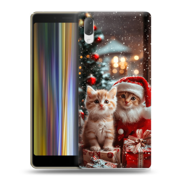 Пластиковый чехол на Sony Xperia L3 с принтом Новый год