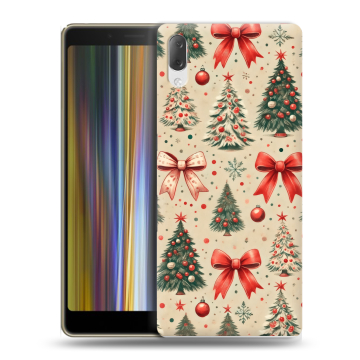 Пластиковый чехол на Sony Xperia L3 с принтом Новый год