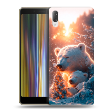 Пластиковый чехол на Sony Xperia L3 с принтом Новый год
