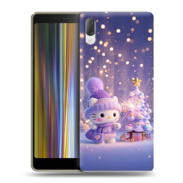 Пластиковый чехол на Sony Xperia L3 с принтом Новый год