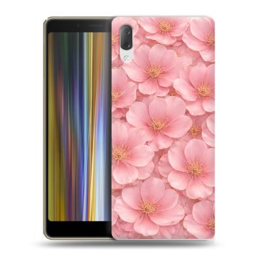 Пластиковый чехол на Sony Xperia L3 с принтом женский