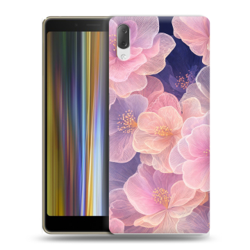 Пластиковый чехол на Sony Xperia L3 с принтом женский