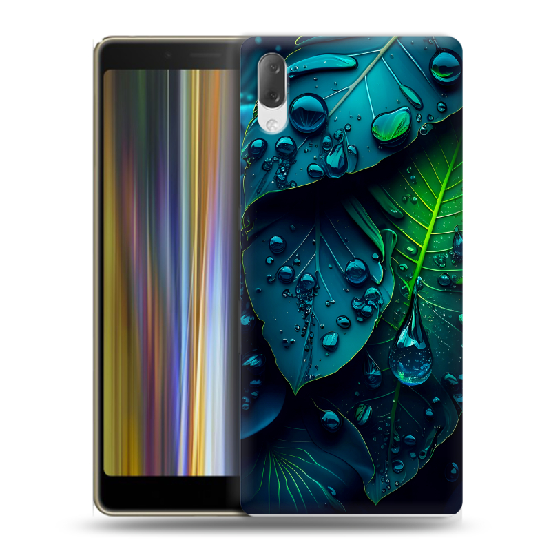 Пластиковый чехол на Sony Xperia L3 с принтом Листья Пластиковый чехол на Sony Xperia L3 с принтом Листья