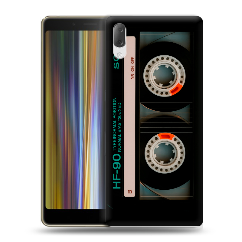 Пластиковый чехол на Sony Xperia L3 с принтом Кассета Пластиковый чехол на Sony Xperia L3 с принтом Кассета